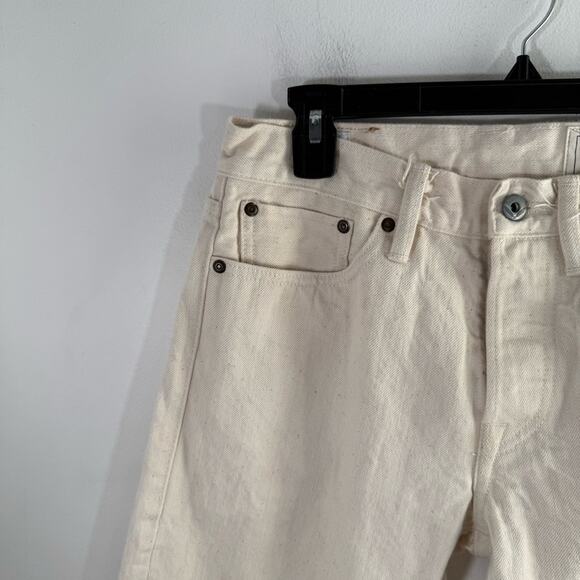 Rogue Territory Men’s Stanton Slim Straight Ecru Japanese Selvedge Jeans 29 - Picture 3 of 11